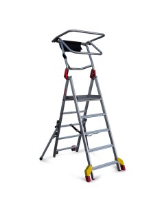 Escalera Compacta  Plegable con Plataforma