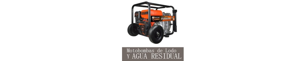 Motobomba de agua residual